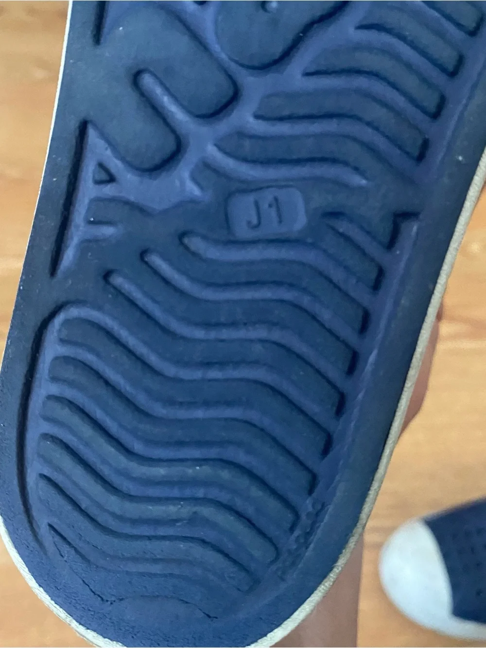 Native Kids Jefferson Water Shoes in Navy with White Toecaps